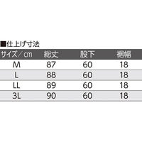 ケアファッション 涼しや格子フリーパンツ ブラック L W019746422 1着（直送品）