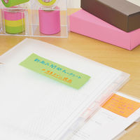 ヤマト メモックロールテープ 蛍光紙 50mm幅 10m カッター付き ライム RK-50CH-LI 1セット(2個)（直送品）