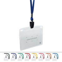 オープン工業 吊り下げ名札 クリップ式 特大サイズ ソフト 横型 チャック付 1枚入 赤 NL-21P-RD 1セット(3個)（直送品）