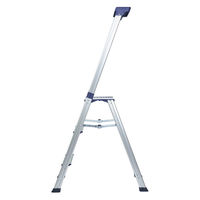 YAMAZEN トレー付き 上枠付きアルミ踏み台3段 SGマーク YM-NBW03SG(DBL 1台（直送品）