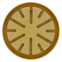 ベストコ フラワーポット用 根腐れ防止 プレート 受け皿 5号 イエロー MA-3254 1個（直送品）