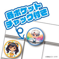 エツミ ビルダーズ コレクターシリーズ ウォールポケット 缶バッジ 36個ポケット VE-7788 1個（直送品）