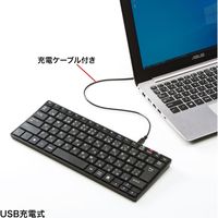 サンワサプライ ワイヤレススリムキーボード SKB-WL23BKN 1個