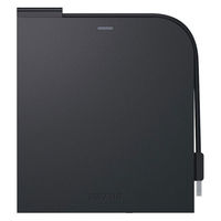 ポータブルDVDドライブ バッファロー USB3.2（Gen1）対応 書込ソフト添付 ブラック DVSM-PTCV8U3-BKB 1台（直送品）