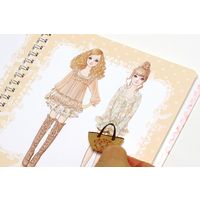 コクヨ 着せ替えシールブック おしゃれノート LIZ LISA KE-WC29 1冊