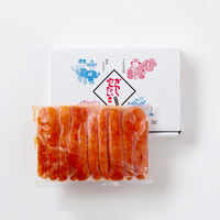 【手土産やお祝いの贈り物に】 博多 辛子明太子 (無着色) ギフトカード　桐箱　専用紙袋付き（直送品）