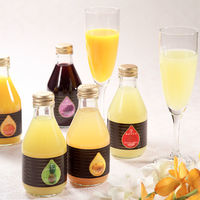 【手土産やお祝いの贈り物に】 「銀座千疋屋」 銀座ストレートジュース　6本 ギフトカード　二重封筒（直送品）