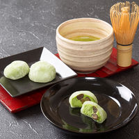 【手土産やお祝いの贈り物に】 岐阜 「新杵堂」 抹茶ふわふわ＆抹茶ムース大福 ギフトカード　二重封筒　熨斗（御中元）（直送品）