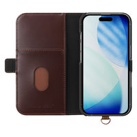 PGA iPhone 17用 フリップカバー ブラック PG-25AFP02BK 1個（直送品）