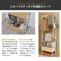 【軒先渡し】B.Bファニシング TURN ターン ハンガーラック 幅590×奥行300×高さ1740mm ダークブラウン 1台（直送品）