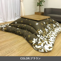 イケヒコ モダンリーフ グレー 205×205cm 1160881130103 1個（直送品）