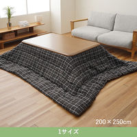 イケヒコ LMチェック 掛け ブラウン 200×250cm 1330100060802 1個（直送品）
