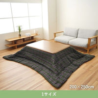 イケヒコ TYチェック 掛け グリーン 200×250cm 1330230120802 1個（直送品）
