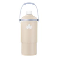 真空「温・冷」ペットボトルシリンダー ベージュ 81287643 LOGOS/ロゴス