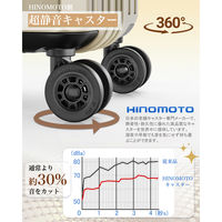 スーツケース 拡張機能・HINOMOTO超静音キャスター【NT-XB0502】 NT-XB0502 シャンパンゴールド S 1台（直送品）