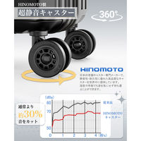 New Trip スーツケース 拡張機能・HINOMOTO超静音キャスター【NT-XB0502】 NT-XB0502 ブラック S 1台（直送品）