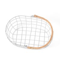 ワイヤーオーバルバスケット シルバー studio CLIP