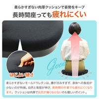 Netforce ハイチェア コア T字肘 キャスター+固定脚 メッシュ カウンターチェア ブラック 1脚（直送品）