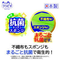 キッチンスポンジ クリピカ 抗菌スポンジ グリーン 日本製 1セット（1パック（4個入）×5）キクロン