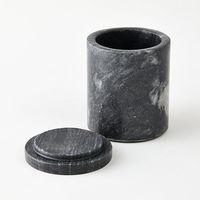 杉田エース CLOVER ブラックマーブルコットンボックス 蓋付き CYT957650 1個（直送品）