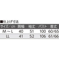ケアファッション 長袖 後ろ長めTシャツ パープル LL W0182167313 1着（直送品）