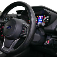 BONFORM ハンドルカバー カーボン丸形QK 円型 S・M兼用 ブラック 6849-16BK 1個（直送品）