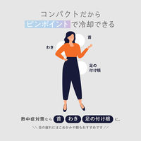 スティック氷のう ブラック 武田コーポレーション 氷嚢ボトル 冷却用品 ひんやりグッズ 繰り返し 携帯 1個