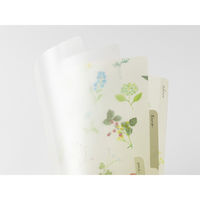 デザインフィル 3ポケットクリアホルダー [A4] 花柄C 35666006 1セット(1枚×5)（直送品）