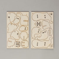 アーテック 木製3Dパズル ダックスフンド 58728 1セット(1個×5)（直送品）