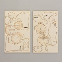 アーテック 木製3Dパズル ライオン 58734 1セット(1個×5)（直送品）