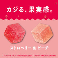 グミ 食べきりサイズ カジッテ　ストロベリー＆ピーチ　80g 1セット(1個×8)