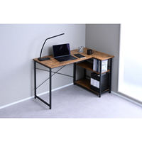 YAMAZEN ラック付きデスク L字デスク コーナーデスク 幅1100×奥行700mm GLJLR1170(ABR/MSB) 1台（直送品）