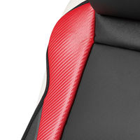 BONFORM シートクッション コアサポートレザー レッド フロント1枚 4172-91RE 1個（直送品）