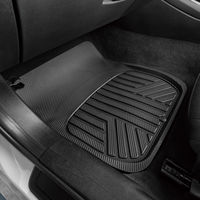 BONFORM バケットマット 3Dカーボンアロー 480×680mm ブラック フロント1枚 6489-01BK 1個（直送品）