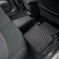 BONFORM カーマット キルトレザーマット ブラック 4点セット ダイヤキルトステッチ1台分 6493-07BK 1個（直送品）