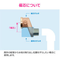 カクダイ 給水偏芯ソケット GA-JE037 1個（直送品）