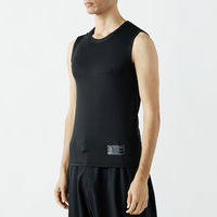 おたふく手袋 BT ドラスティックドライ ノースリーブ クルーネックシャツ ブラック SSサイズ JW-580 1枚（直送品）