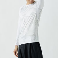 おたふく手袋 BT冷感・消臭パワーストレッチ 長袖クルーネックシャツ カモフラxホワイト Sサイズ JW-623 1枚（直送品）