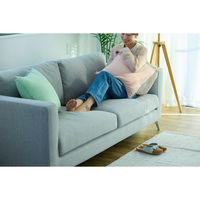 ResoTrading クッションカバー ファーブ 45×45cm グリーン 482400 1個（直送品）