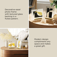 アントレックス Umbra フルート フォトフレーム ガラス スチール 20×23cm ゴールド 482870 1個（直送品）