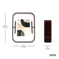 アントレックス Umbra フォトフレーム ベルウッドデスクフレーム 16×22cm 木製 ガラス ウォルナット 482877 1個（直送品）