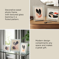 アントレックス Umbra フルート フォトフレーム ガラス スチール 20×23cm シルバー 482871 1個（直送品）