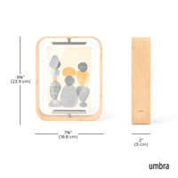 アントレックス Umbra フォトフレーム ベルウッドデスクフレーム 18.8×23.9cm 木製 ガラス ナチュラル 482879 1個（直送品）