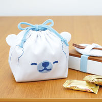 東洋ケース 弁当袋 ぎゅっとランチきんちゃく 保冷 シロクマ 482962 1個（直送品）