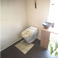 オカトー トイレマット kieto 55×60cm アイボリー 483295 1個（直送品）