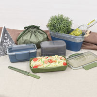 イエロースタジオ 弁当箱 850ml 2段 モノクローム ドーム2段ランチボックス ネイビー 491130 1個（直送品）