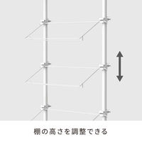 平安伸銅工業 突っ張り シューズラック 幅57cm 最大16足 工具不要 492846 1個（直送品）