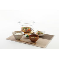 イシガキ 電子レンジ調理鍋 18cm 耐熱ガラス製 デリッシュライフ 耐熱ガラスマルチポット 493945 1個（直送品）