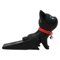 ルークラン ドアストッパー アプリクス アニマルストッパー かわいい 動物 クロ 494315 1個（直送品）