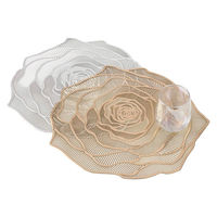 ルークラン ランチョンマット アプリクス フラワーレース ゴールド 494744 1個（直送品）